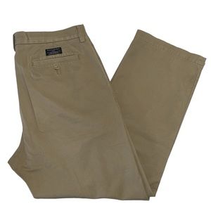Banana Republic Gavin Chino men’s 34 W x 30 L cotton flat‎ front khaki pants.